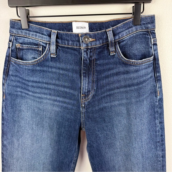 Hudson Remi High Rise Stretch Full Length Straight Leg Jeans - Picture 3 of 17